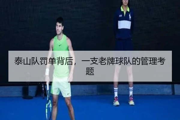 泰山队罚单背后，一支老牌球队的管理考题（6686sports）